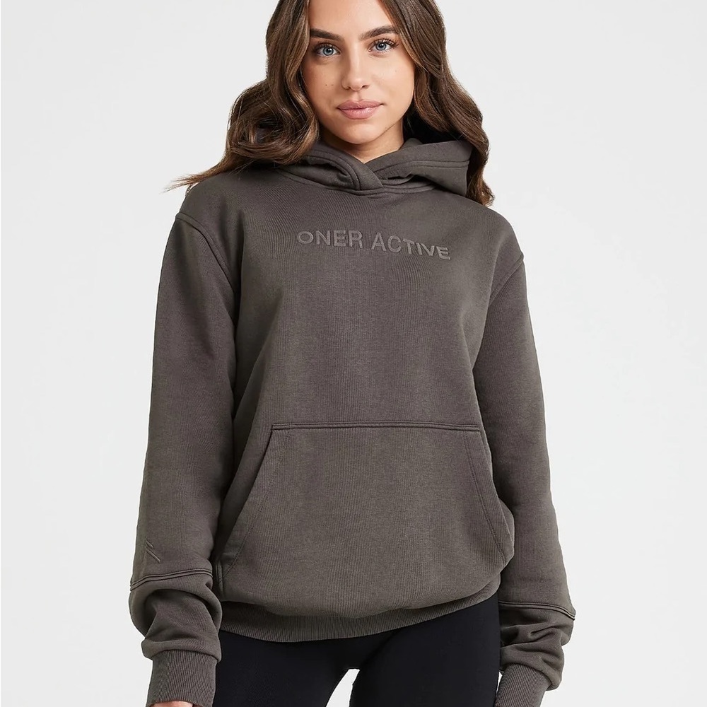 Taupe Oner active hoodie size L